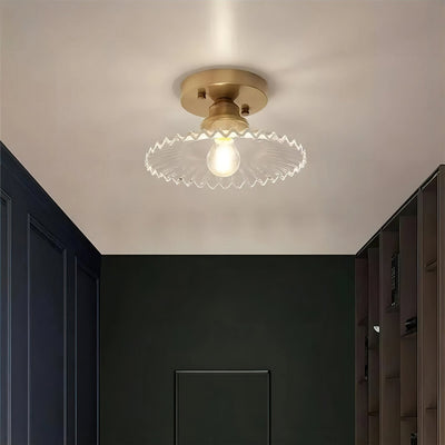 Delira Plafondlamp Met Glazen Kap