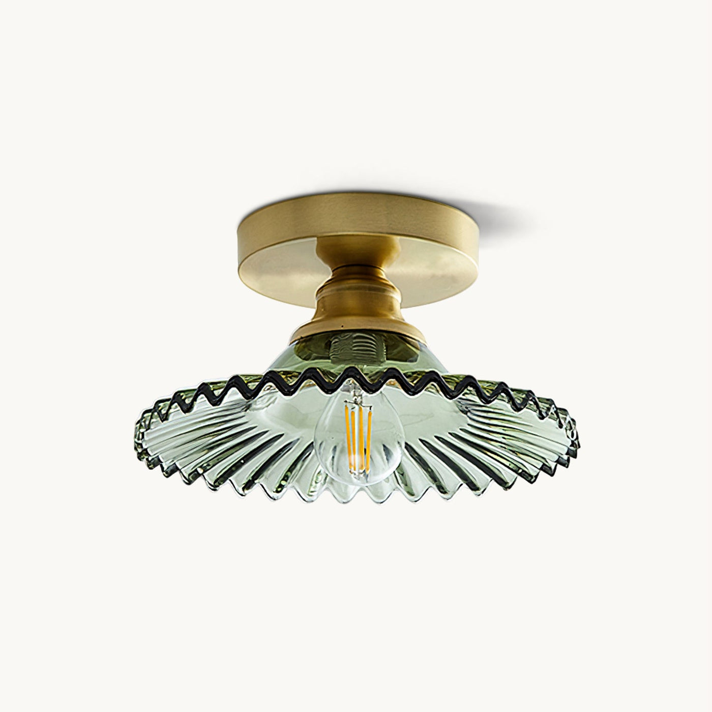 Delira Plafondlamp Met Glazen Kap