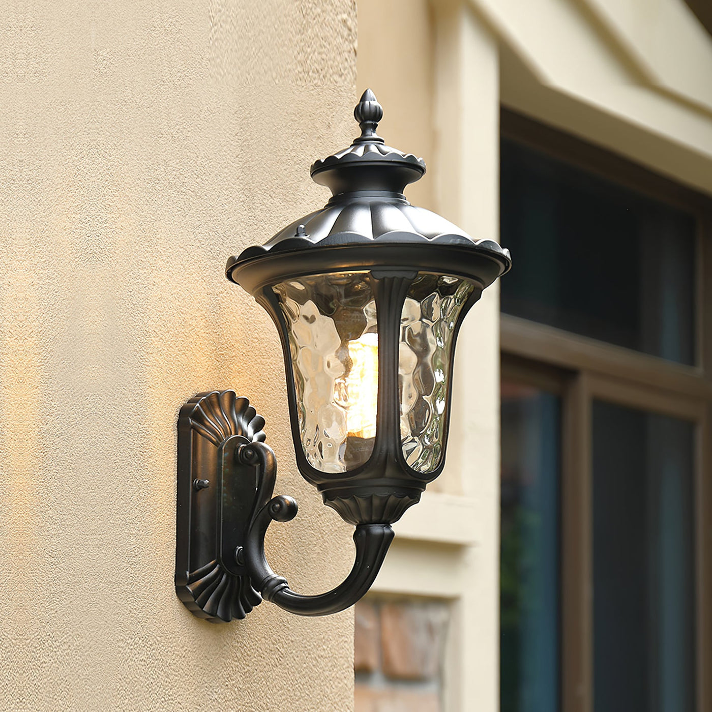 Delira Wandlamp voor Buiten met Frosted Glas