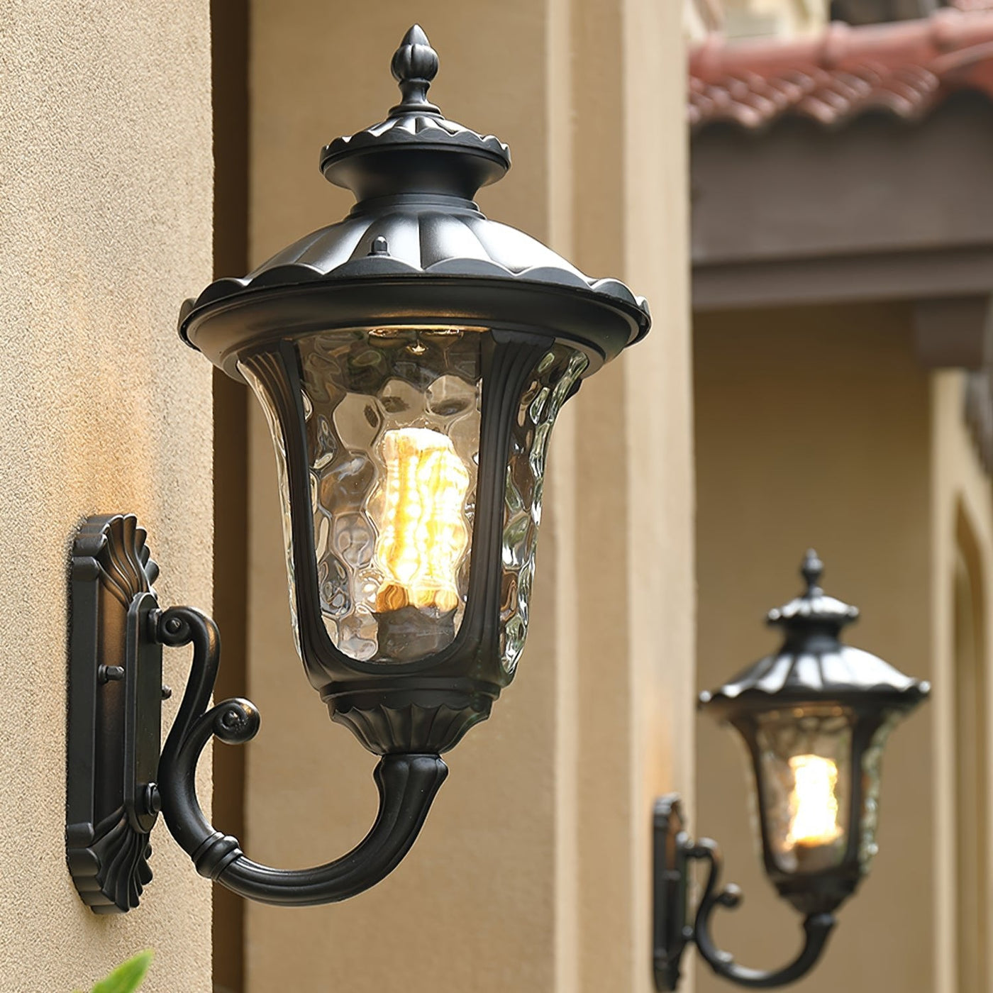Delira Wandlamp voor Buiten met Frosted Glas
