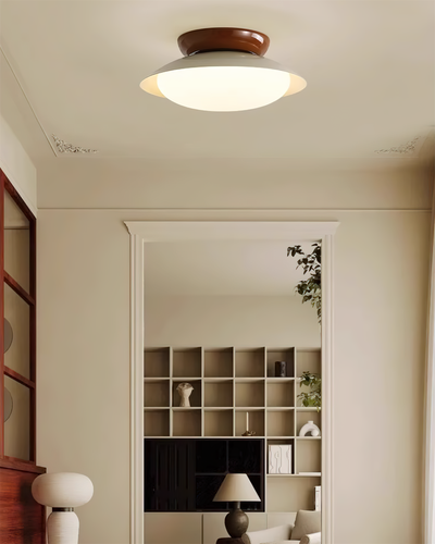 Delira Plafondlamp Groenbruin Koepelvormig