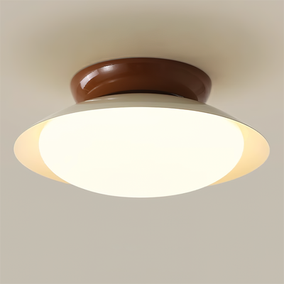 Delira Plafondlamp Groenbruin Koepelvormig
