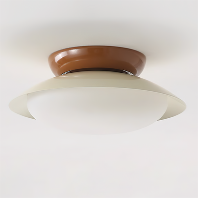 Delira Plafondlamp Groenbruin Koepelvormig
