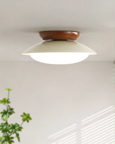 Delira Plafondlamp Groenbruin Koepelvormig
