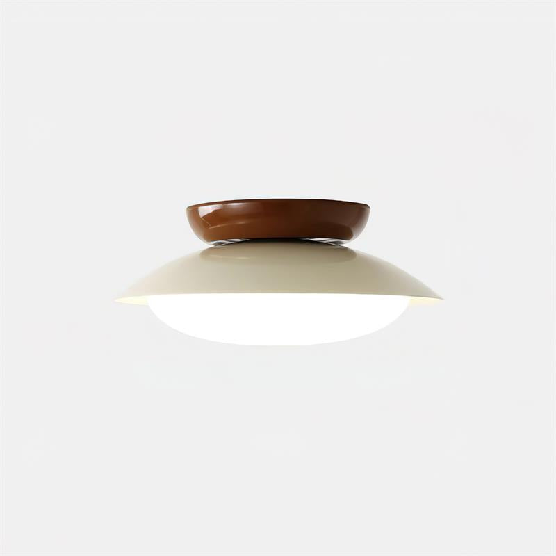 Delira Plafondlamp Groenbruin Koepelvormig