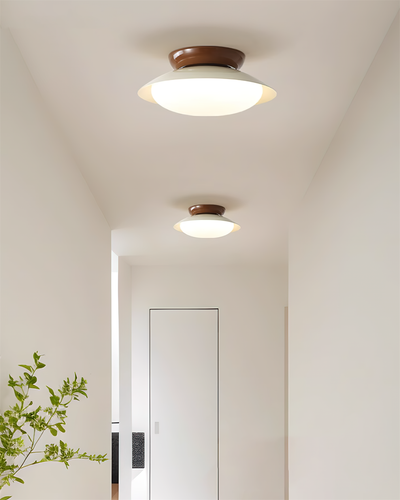 Delira Plafondlamp Groenbruin Koepelvormig