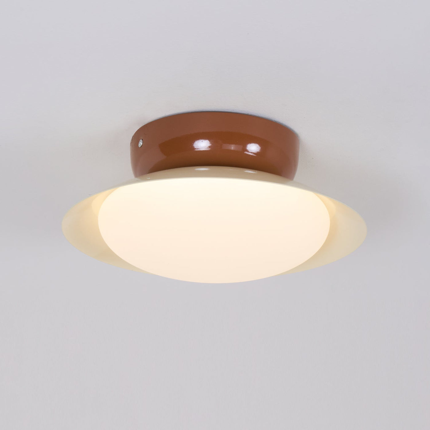 Delira Plafondlamp Groenbruin Koepelvormig
