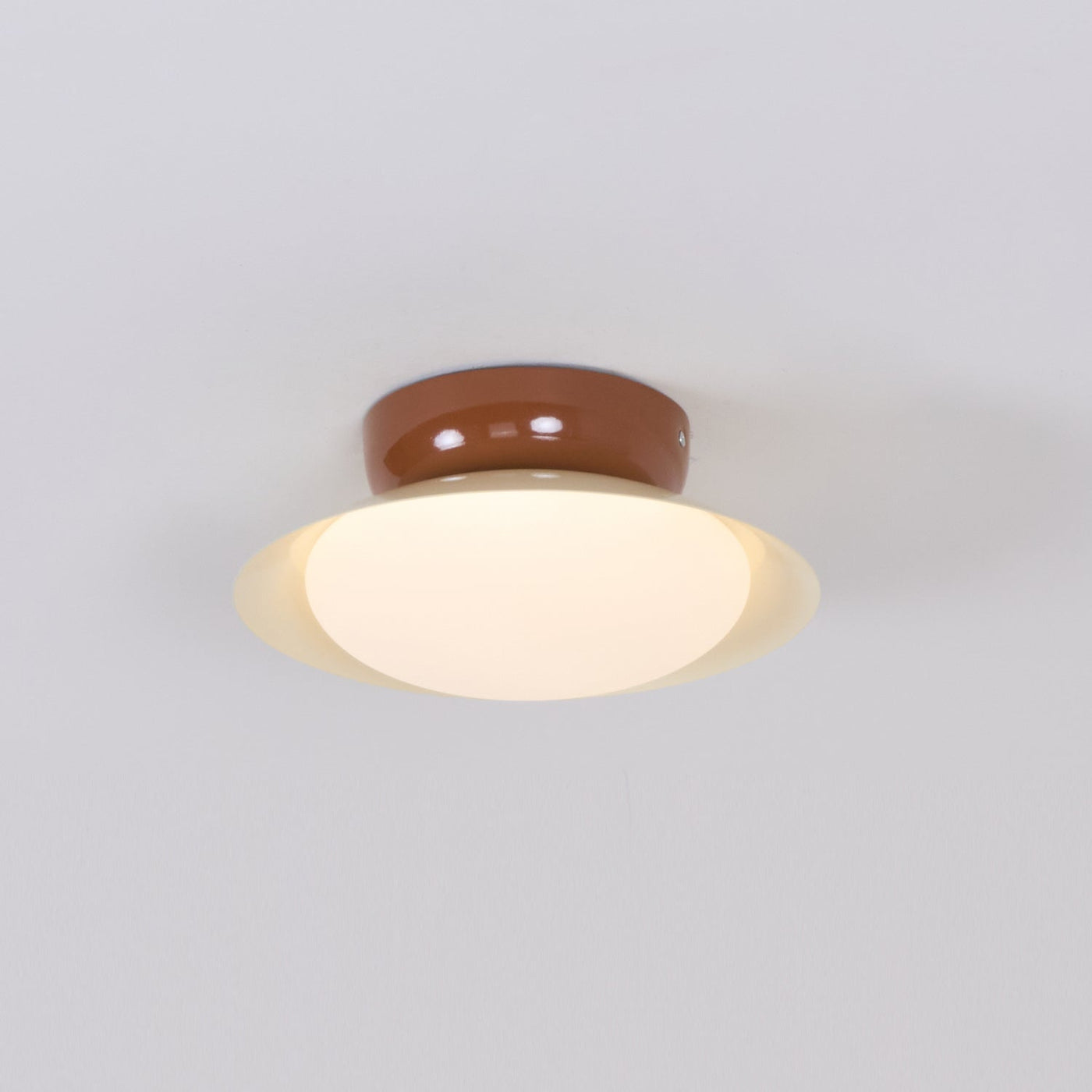 Delira Plafondlamp Groenbruin Koepelvormig