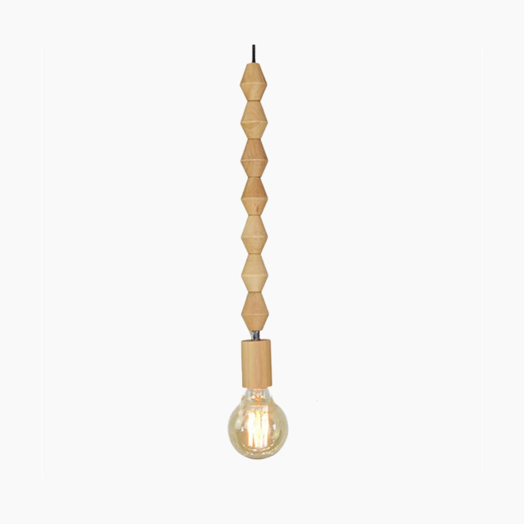 Delira Hanglamp Massief Hout Kralendetail