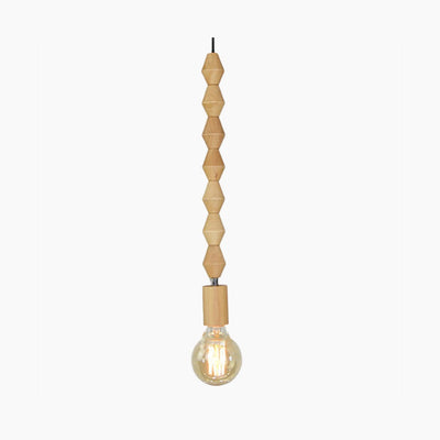 Delira Hanglamp Massief Hout Kralendetail