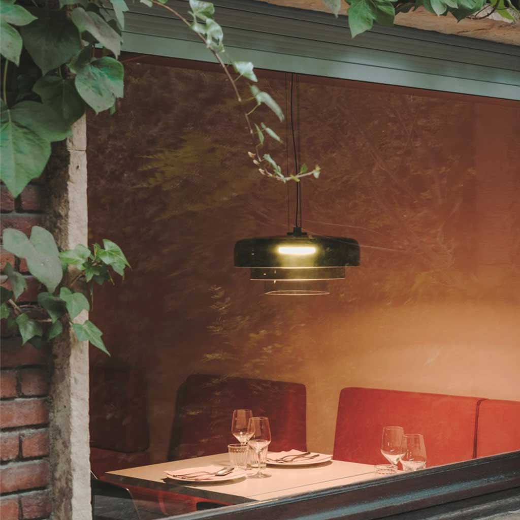 Delira Hanglamp Gelaagd Gekleurd Glas