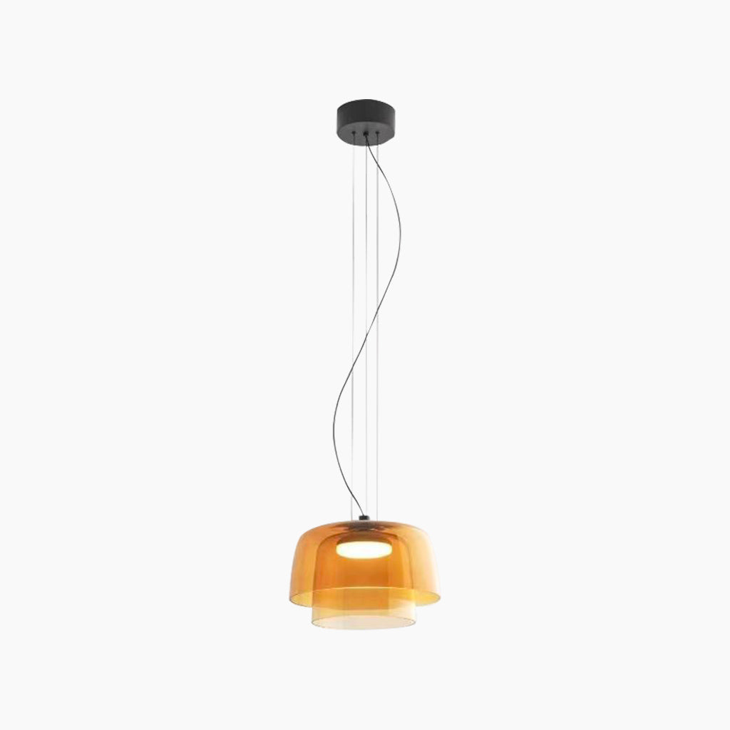Delira Hanglamp Gelaagd Gekleurd Glas
