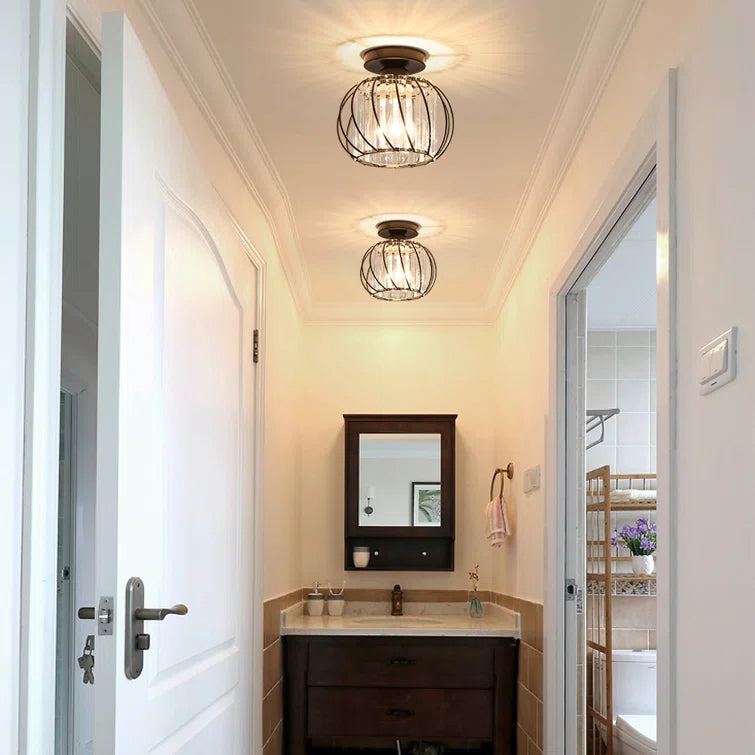 Delira Plafondlamp Glas Zwart Minimalistisch