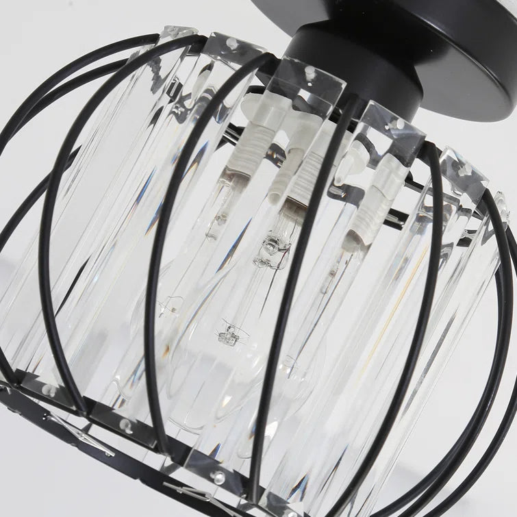 Delira Plafondlamp Glas Zwart Minimalistisch