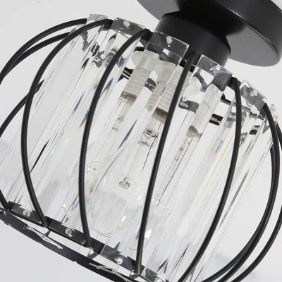 Delira Plafondlamp Glas Zwart Minimalistisch