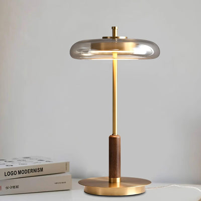 Delira Tafellamp Glas en Messing Modern Design