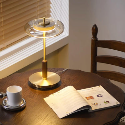 Delira Tafellamp Glas en Messing Modern Design
