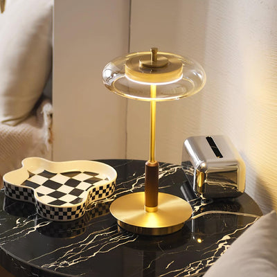 Delira Tafellamp Glas en Messing Modern Design
