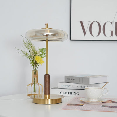 Delira Tafellamp Glas en Messing Modern Design