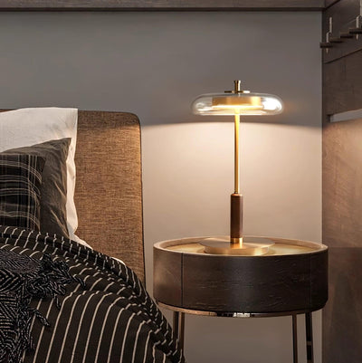 Delira Tafellamp Glas en Messing Modern Design