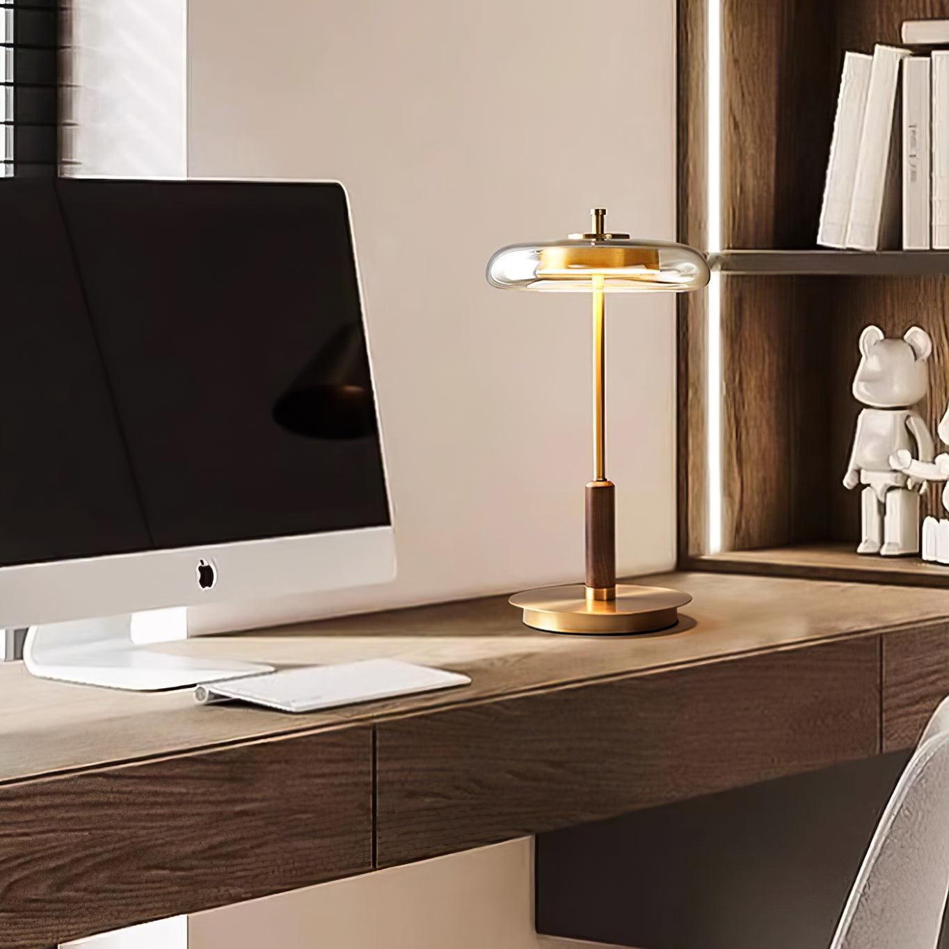 Delira Tafellamp Glas en Messing Modern Design