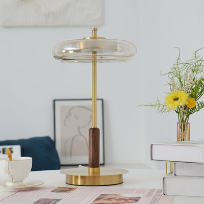 Delira Tafellamp Glas en Messing Modern Design