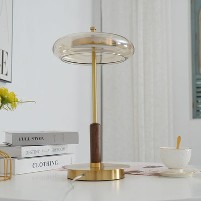 Delira Tafellamp Glas en Messing Modern Design