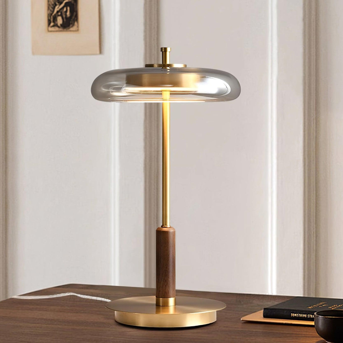 Delira Tafellamp Glas en Messing Modern Design
