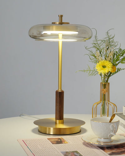 Delira Tafellamp Glas en Messing Modern Design
