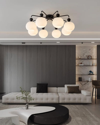 Delira Plafondlamp Glazen Pompoenvorm Design