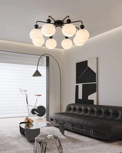 Delira Plafondlamp Glazen Pompoenvorm Design