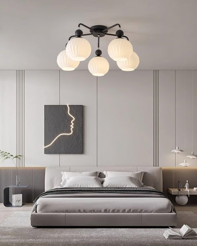 Delira Plafondlamp Glazen Pompoenvorm Design
