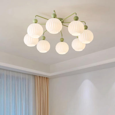 Delira Plafondlamp Glazen Pompoenvorm Design