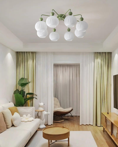 Delira Plafondlamp Glazen Pompoenvorm Design