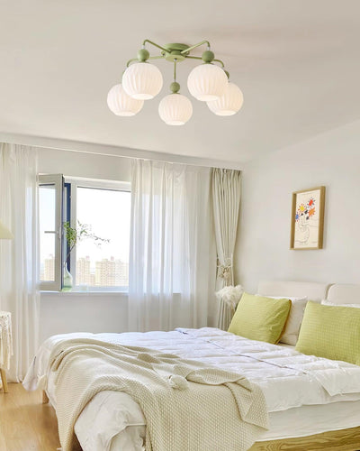 Delira Plafondlamp Glazen Pompoenvorm Design