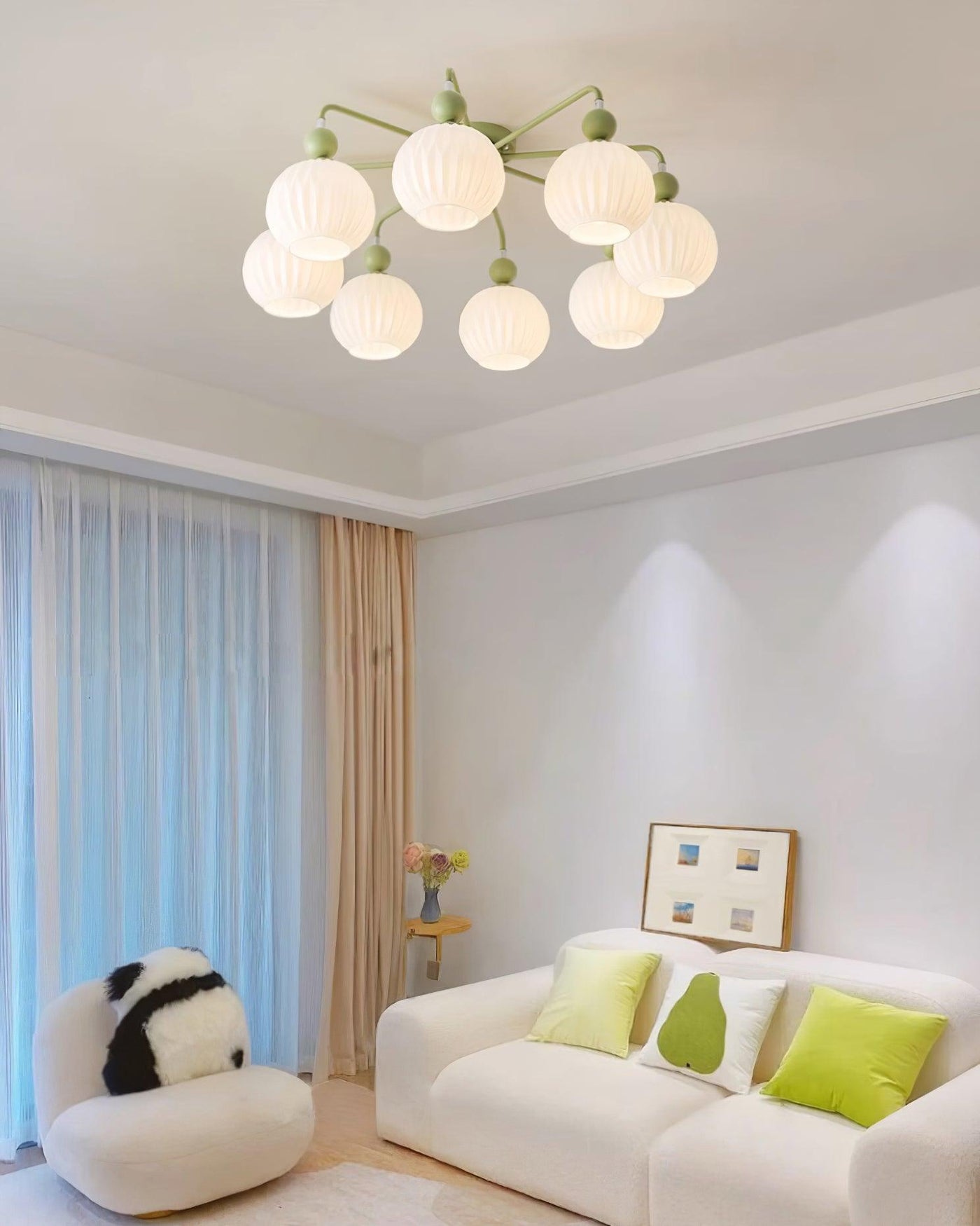 Delira Plafondlamp Glazen Pompoenvorm Design