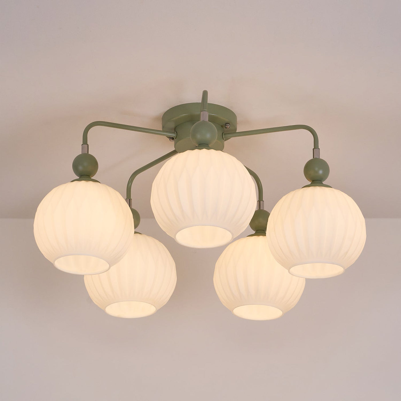 Delira Plafondlamp Glazen Pompoenvorm Design