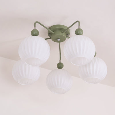 Delira Plafondlamp Glazen Pompoenvorm Design