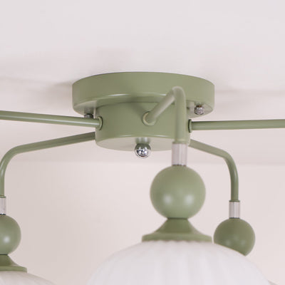 Delira Plafondlamp Glazen Pompoenvorm Design