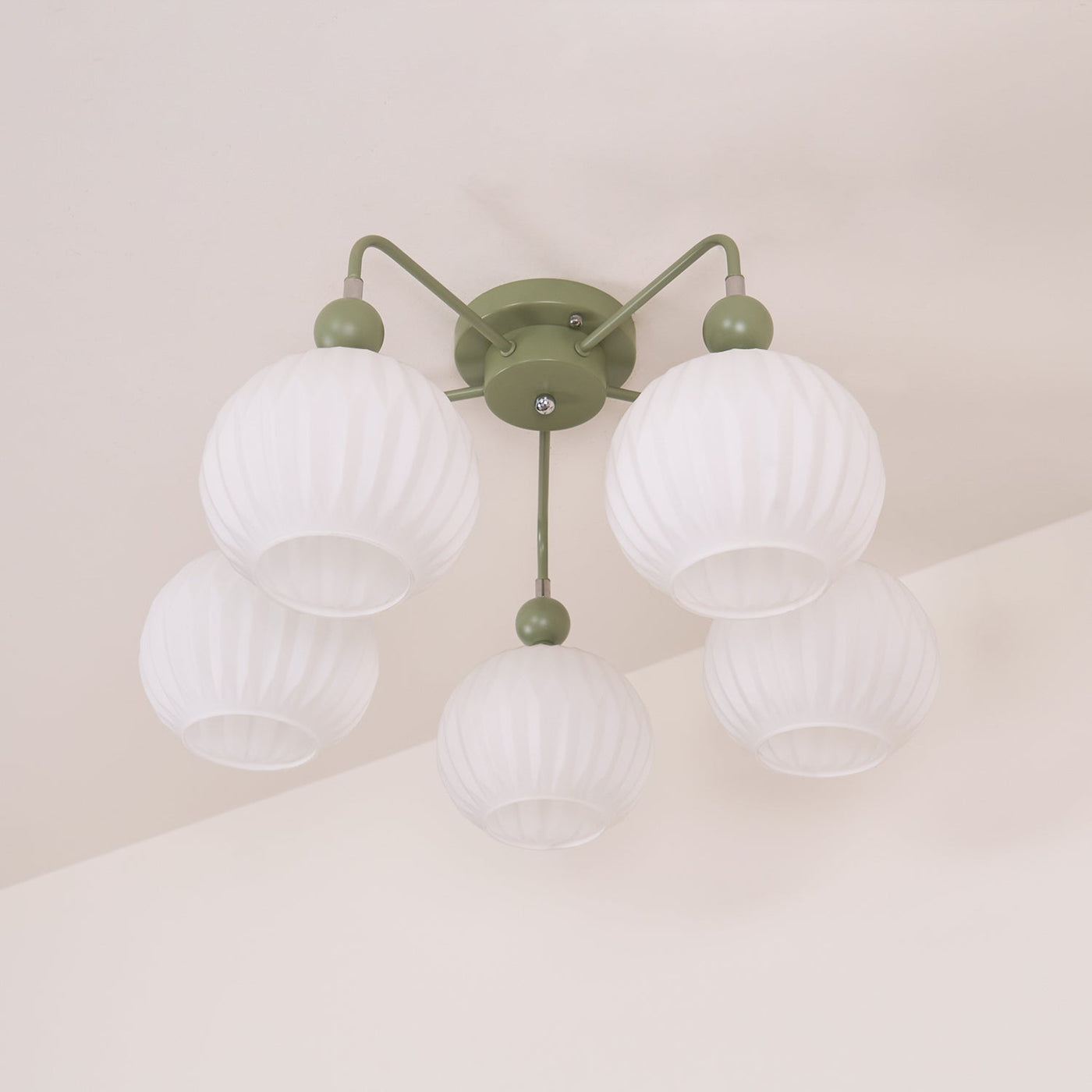 Delira Plafondlamp Glazen Pompoenvorm Design