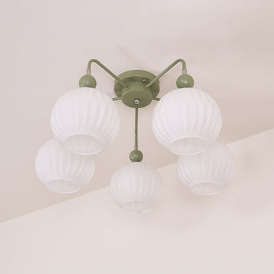 Delira Plafondlamp Glazen Pompoenvorm Design