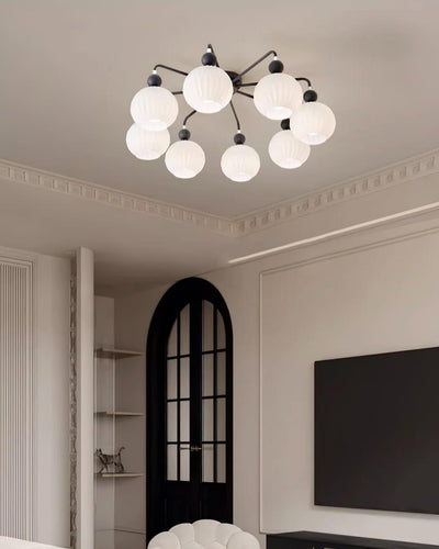 Delira Plafondlamp Glazen Pompoenvorm Design