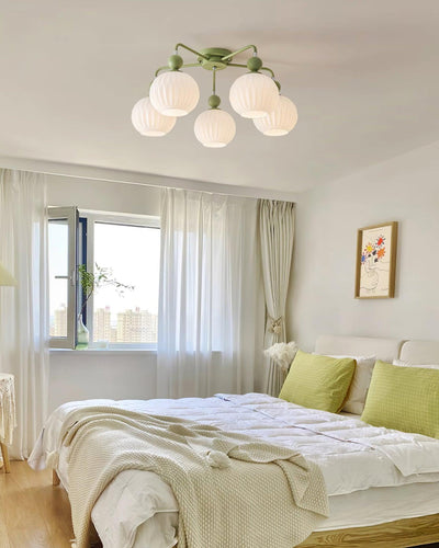 Delira Plafondlamp Glazen Pompoenvorm Design