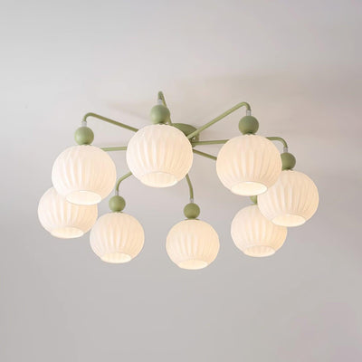 Delira Plafondlamp Glazen Pompoenvorm Design