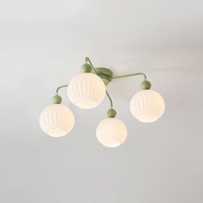 Delira Plafondlamp Glazen Pompoenvorm Design
