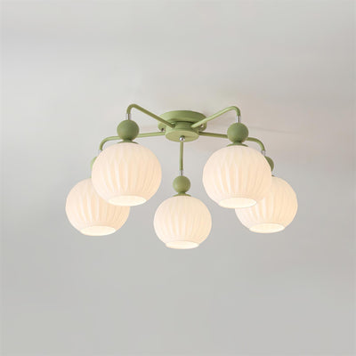 Delira Plafondlamp Glazen Pompoenvorm Design