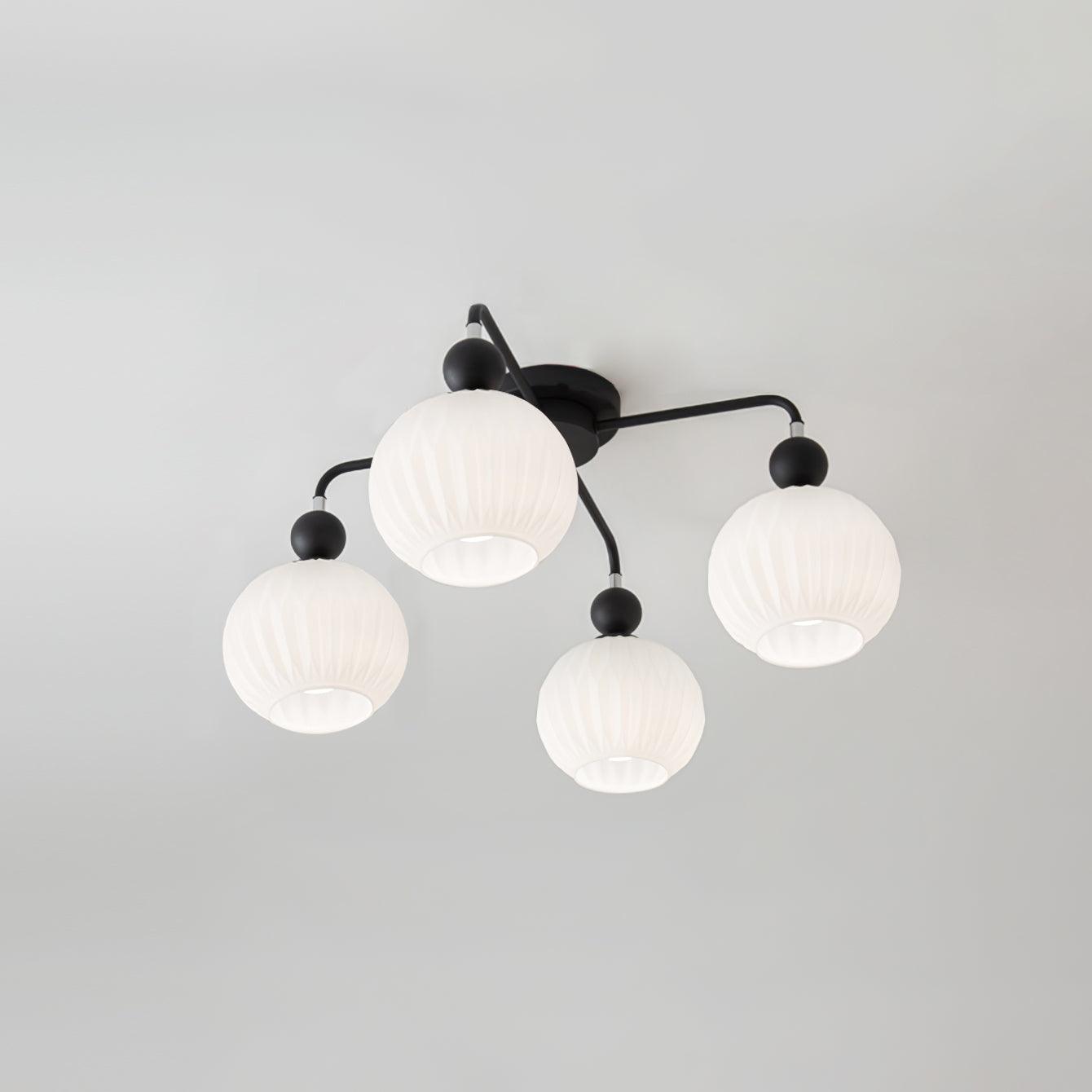 Delira Plafondlamp Glazen Pompoenvorm Design