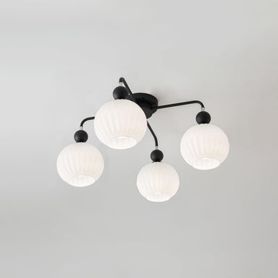Delira Plafondlamp Glazen Pompoenvorm Design