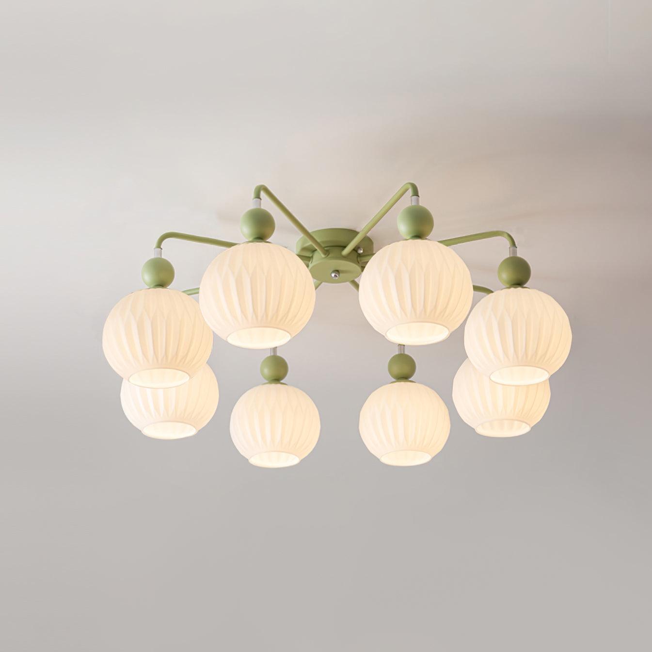 Delira Plafondlamp Glazen Pompoenvorm Design