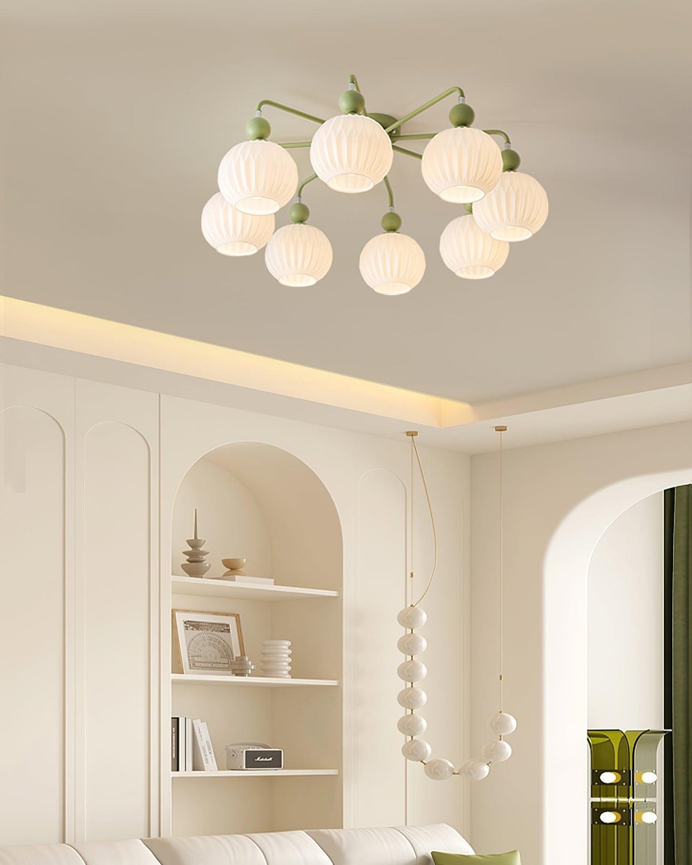 Delira Plafondlamp Glazen Pompoenvorm Design